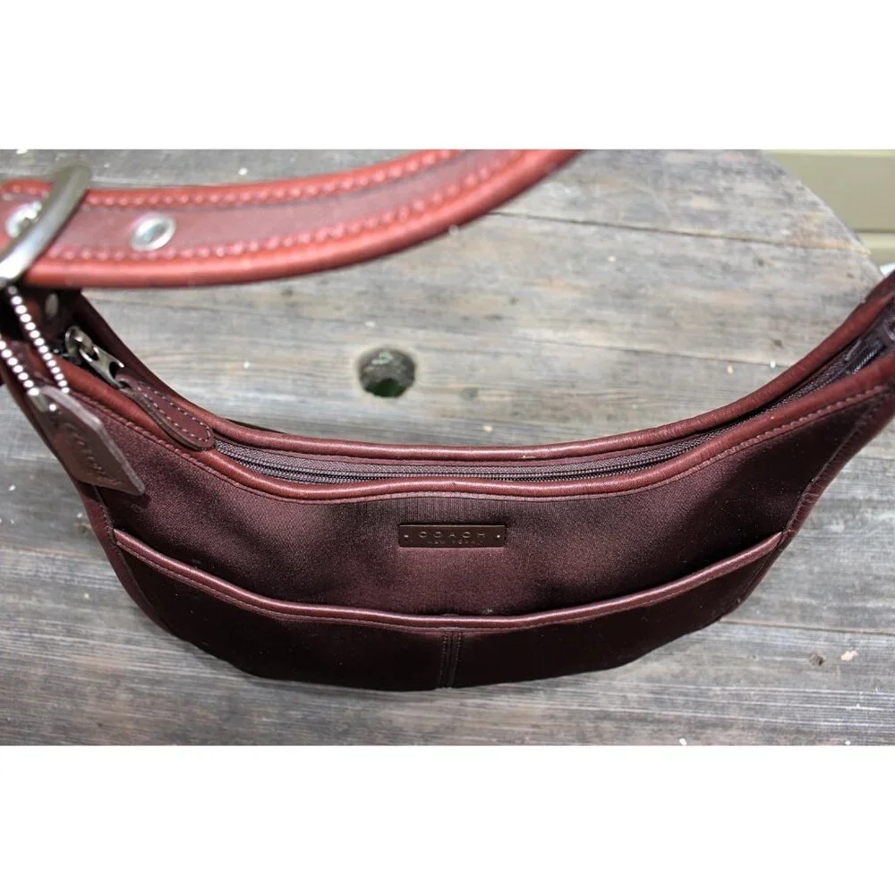 Coach Vintage - Ergo Neo Pocket Zip in Mahogany + Nickel Hardware, Mexico 1998